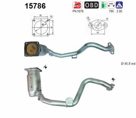 As 15786 Catalytic Converter 15786