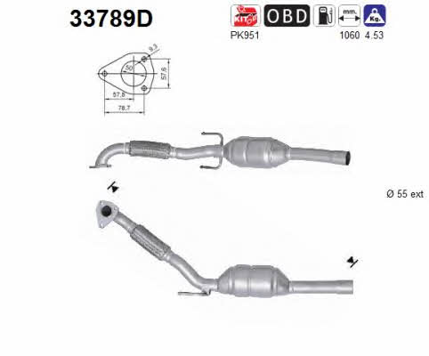 As 33789D Catalytic Converter 33789D