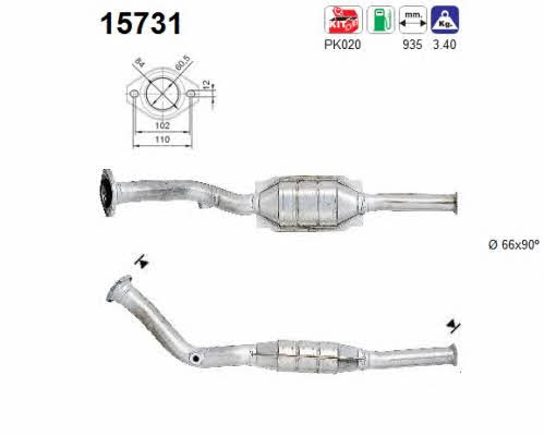 As 15731 Catalytic Converter 15731