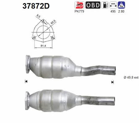 As 37872D Catalytic Converter 37872D