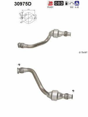 Catalyst exhaust Renault Master: 30975D As Catalytic Converter