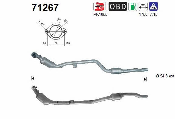 As 71267 Catalytic Converter 71267