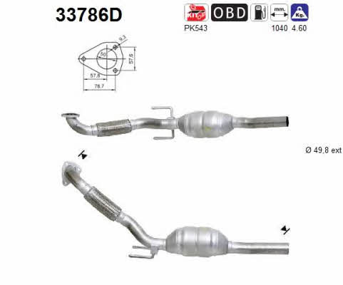 As 33786D Catalytic Converter 33786D