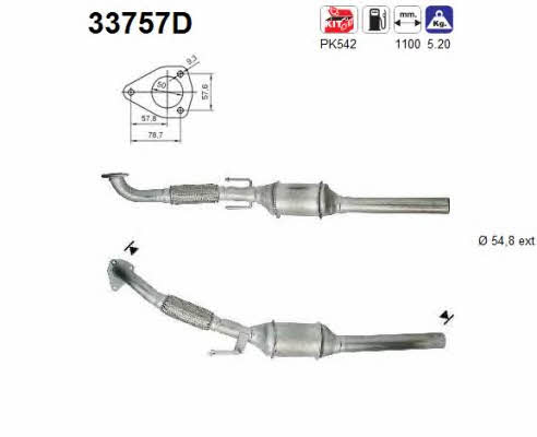 As 33757D Catalytic Converter 33757D