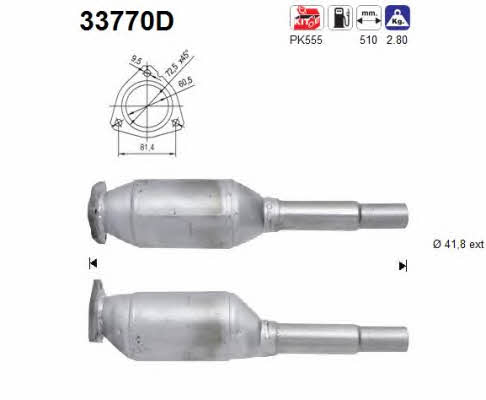 As 33770D Catalytic Converter 33770D