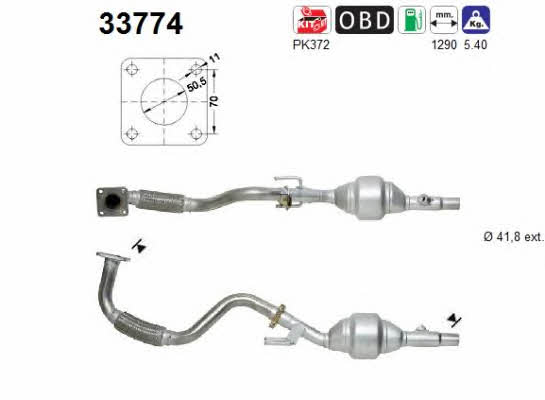 As 33774 Catalytic Converter 33774