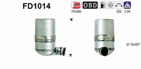 As FD1014 Diesel particulate filter DPF FD1014