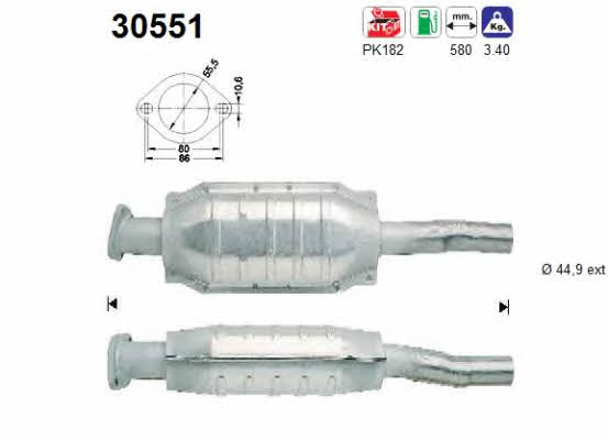 As 30551 Catalytic Converter 30551