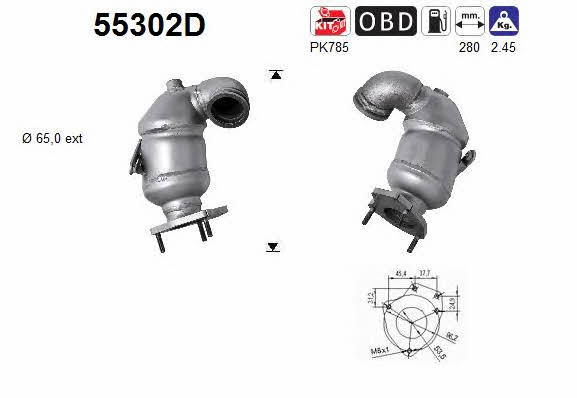 As 55302D Catalytic Converter 55302D
