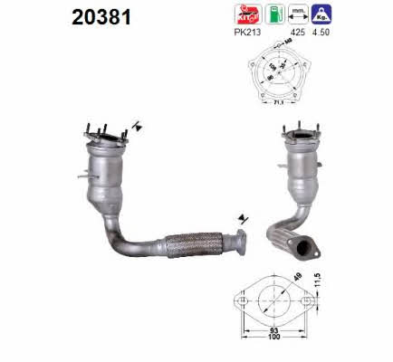 As 20381 Catalytic Converter 20381