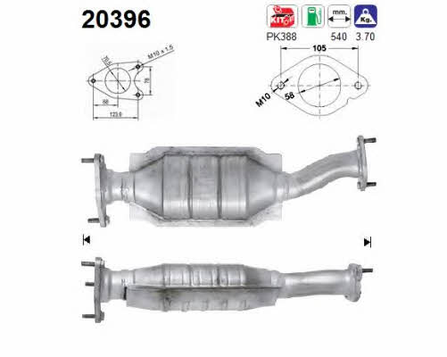 As 20396 Catalytic Converter 20396