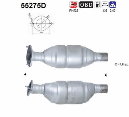 As 55275D Catalytic Converter 55275D