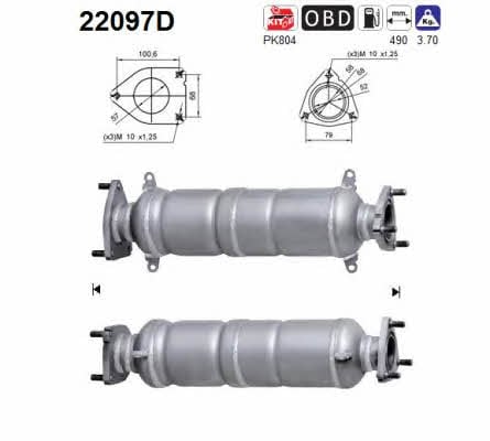 As 22097D Catalytic Converter 22097D