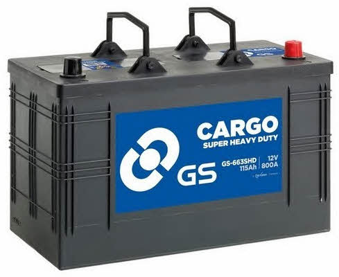 Gs GS-663SHD Battery Gs 12V 115AH 800A(EN) R+ GS663SHD