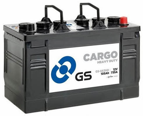 Gs GS-663HD Battery Gs 12V 105AH 735A(EN) R+ GS663HD