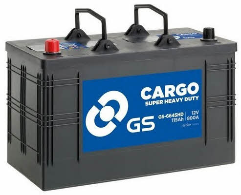 Gs GS-664SHD Battery Gs 12V 115AH 800A(EN) L+ GS664SHD