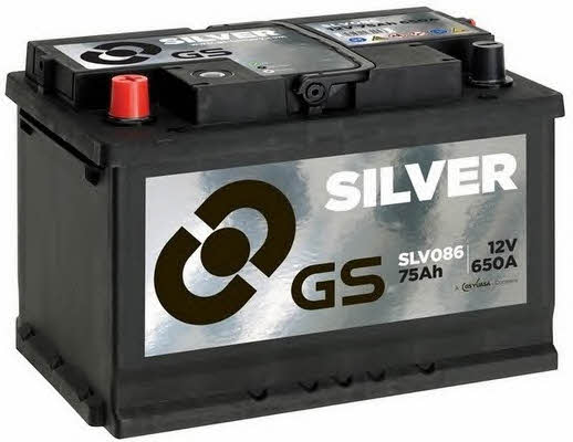 Gs SLV086 Battery Gs 12V 75AH 650A(EN) L+ SLV086