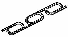 Wilmink Group WG1087218 Gasket, intake manifold WG1087218