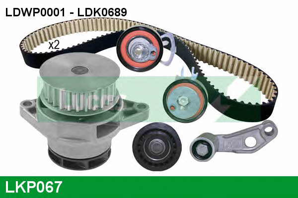 Lucas engine drive LKP067 TIMING BELT KIT WITH WATER PUMP LKP067