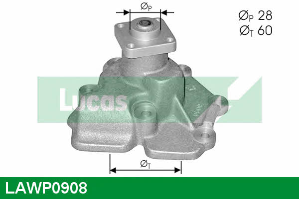Lucas engine drive LAWP0908 Water pump LAWP0908