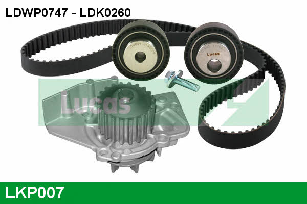 Lucas engine drive LKP007 TIMING BELT KIT WITH WATER PUMP LKP007