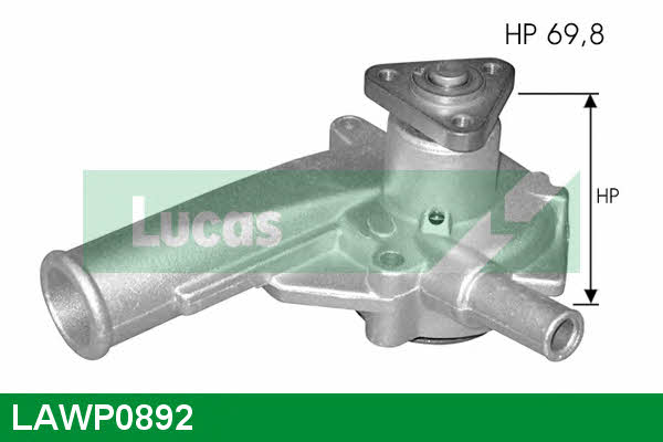 Lucas engine drive LAWP0892 Water pump LAWP0892
