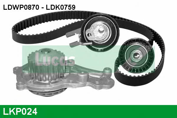 Lucas engine drive LKP024 TIMING BELT KIT WITH WATER PUMP LKP024