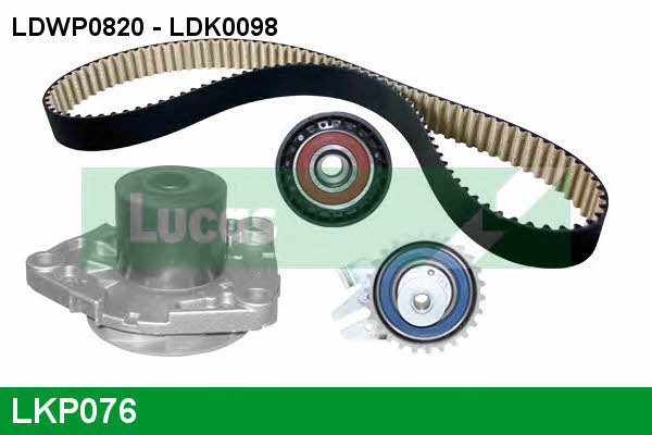 Lucas engine drive LKP076 TIMING BELT KIT WITH WATER PUMP LKP076