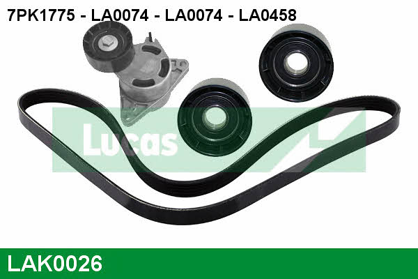 Lucas engine drive LAK0026 Drive belt kit LAK0026