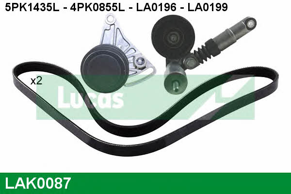  LAK0087 Drive belt kit LAK0087