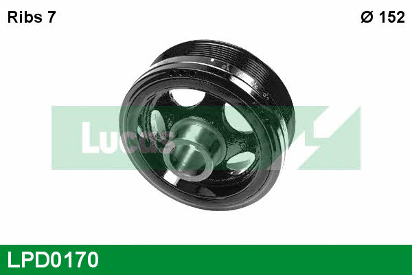 Lucas engine drive LPD0170 Pulley crankshaft LPD0170