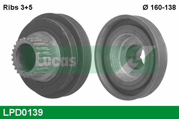 Lucas engine drive LPD0139 Pulley crankshaft LPD0139