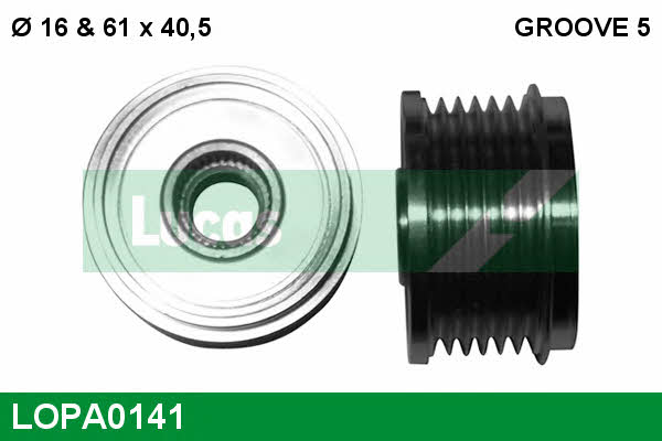 Lucas engine drive LOPA0141 Freewheel clutch, alternator LOPA0141