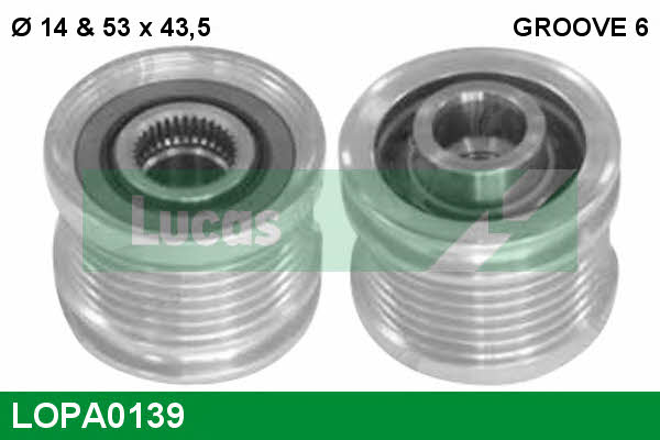 Lucas engine drive LOPA0139 Freewheel clutch, alternator LOPA0139