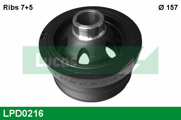 Lucas engine drive LPD0216 Pulley crankshaft LPD0216