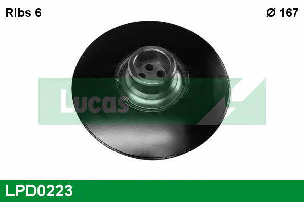 Lucas engine drive LPD0223 Pulley crankshaft LPD0223