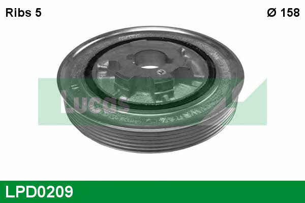 Lucas engine drive LPD0209 Pulley crankshaft LPD0209