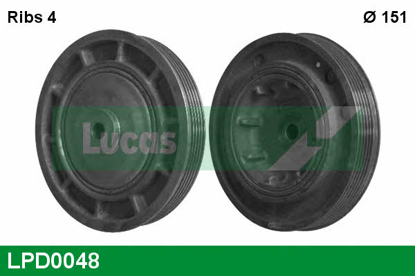 Lucas engine drive LPD0048 Pulley crankshaft LPD0048
