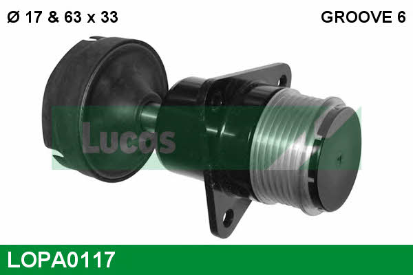 Lucas engine drive LOPA0117 Freewheel clutch, alternator LOPA0117