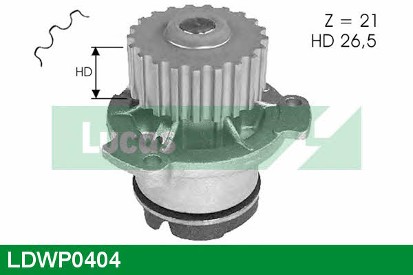 Lucas engine drive LDWP0404 Water pump LDWP0404