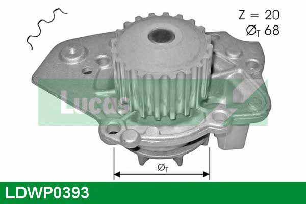 Lucas engine drive LDWP0393 Water pump LDWP0393