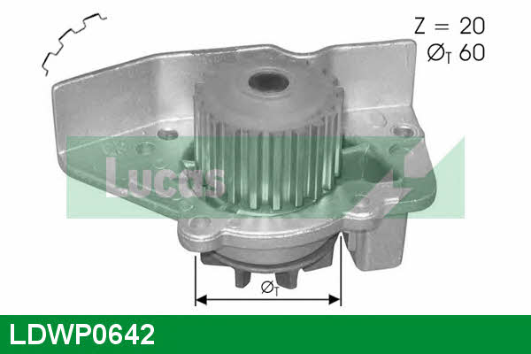 Lucas engine drive LDWP0642 Water pump LDWP0642