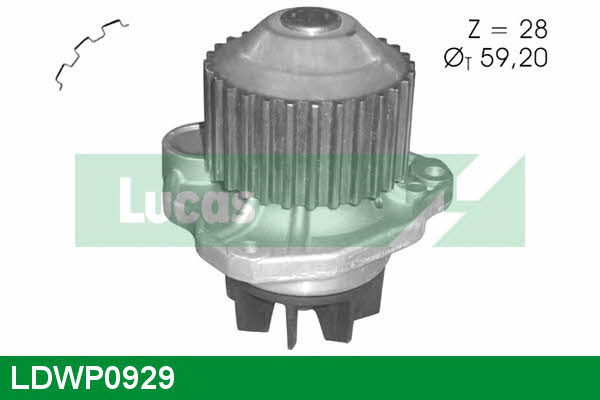 Lucas engine drive LDWP0929 Water pump LDWP0929