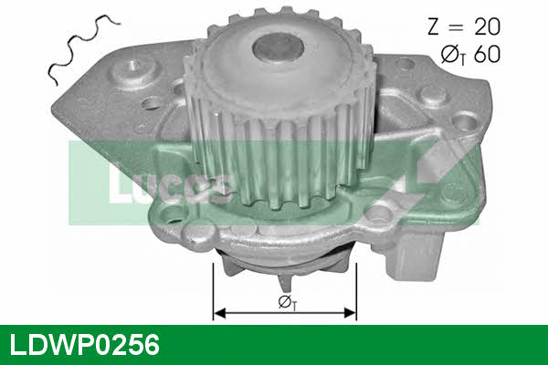 Lucas engine drive LDWP0256 Water pump LDWP0256