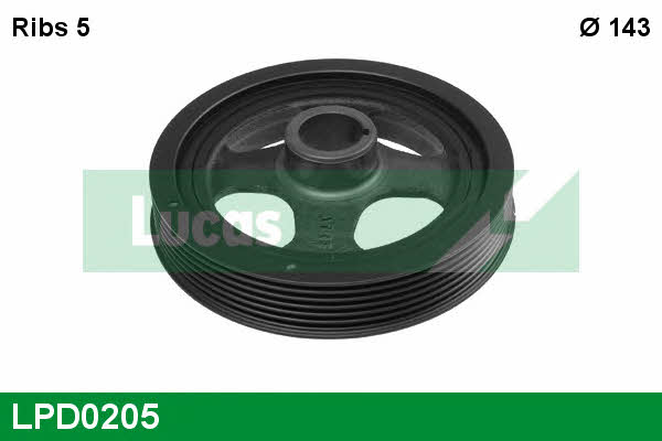 Lucas engine drive LPD0205 Pulley crankshaft LPD0205