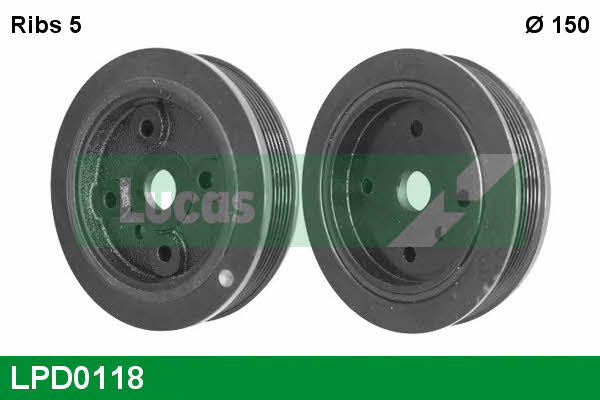 Lucas engine drive LPD0118 Pulley crankshaft LPD0118