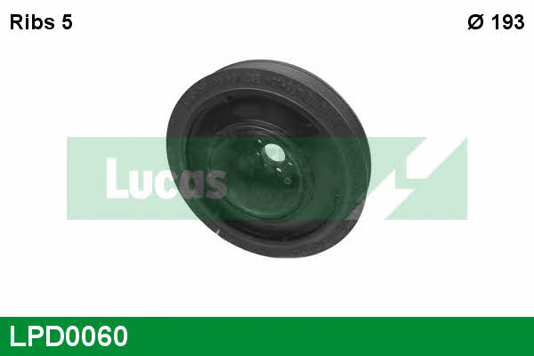 Lucas engine drive LPD0060 Pulley crankshaft LPD0060