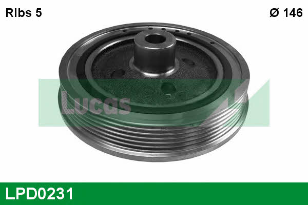 Lucas engine drive LPD0231 Pulley crankshaft LPD0231
