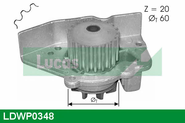 Lucas engine drive LDWP0348 Water pump LDWP0348