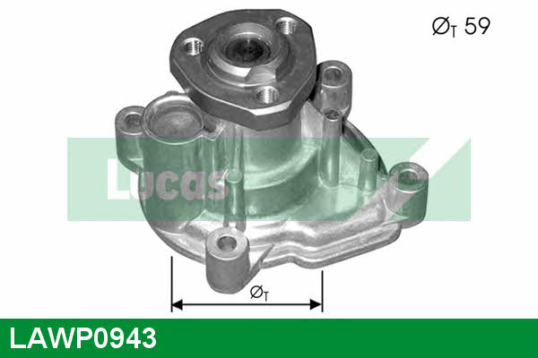 Lucas engine drive LAWP0943 Water pump LAWP0943